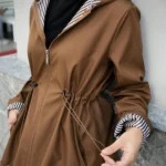 Long Winter Hooded Coat Brown – Turkish Manufacturing