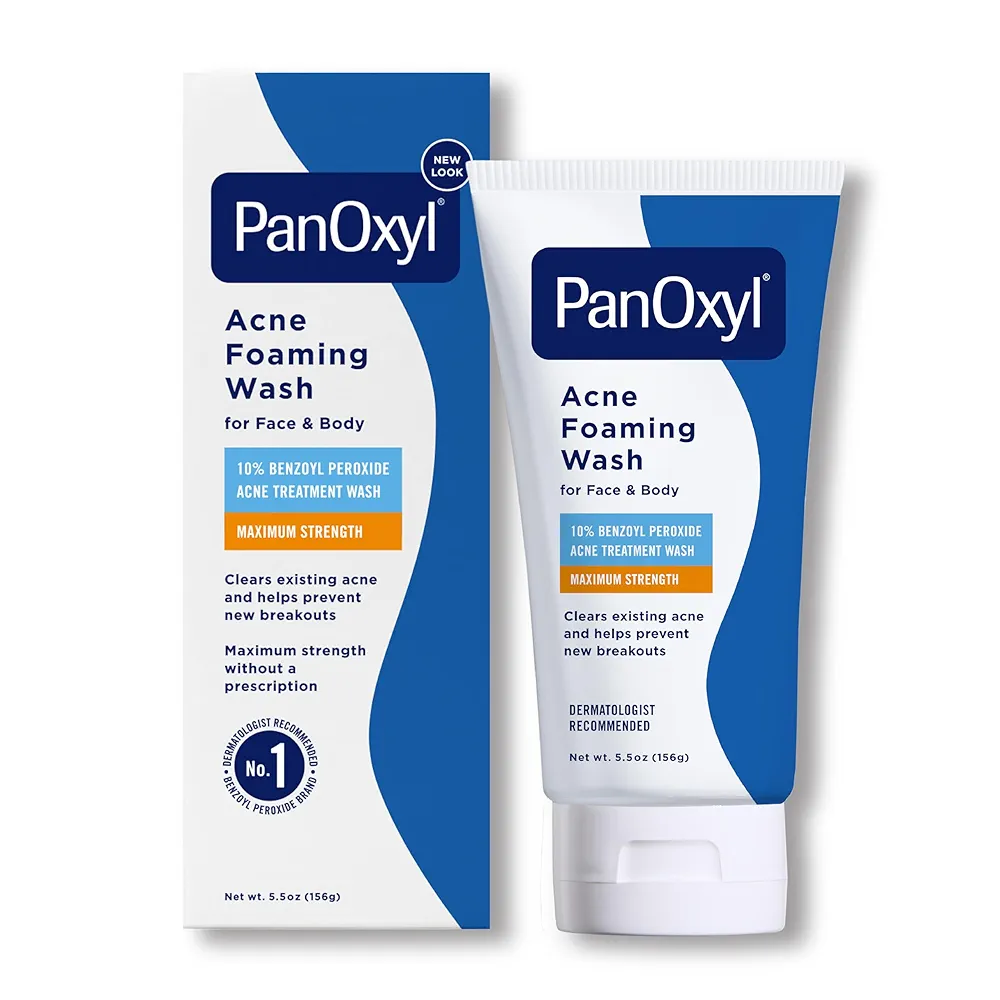 f_VFyhwhQf PanOxyl – Acne Foaming Wash 10% Benzoyl Peroxide Maximum Strength – 156g - Image 1