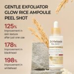 ⁦أمبول تقشير البشرة بالأرز والنياسيناميد للإشراقة والترطيب من Dr.Melaxin – 80 ml⁩ - الصورة ⁦2⁩