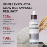⁦أمبول تقشير البشرة بالأرز الأسود والنياسيناميد للإشراقة والترطيب من Dr.Melaxin – 80 ml⁩ - الصورة ⁦2⁩