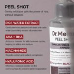 ⁦أمبول تقشير البشرة بالأرز الأسود والنياسيناميد للإشراقة والترطيب من Dr.Melaxin – 80 ml⁩ - الصورة ⁦5⁩