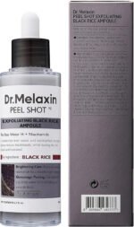 ⁦أمبول تقشير البشرة بالأرز الأسود والنياسيناميد للإشراقة والترطيب من Dr.Melaxin – 80 ml⁩ - الصورة ⁦11⁩