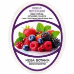 صابون الليفة التركي بخلاصة فواكه الغابة لتنظيف وتقشير البشرة من Mega Botanik – 135 g