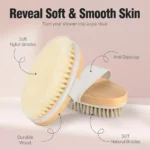 Wooden Dry Body Brush – Body Exfoliating Brush - Image 3