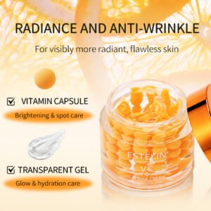 كريم كبسولات فيتامين C والأربوتين لتفتيح البشرة 60 جم – ESTELIN Vitamin C & Arbutin Brightening Capsule Cream 60g