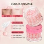 ⁦كريم كبسولات النياسيناميد وحمض الترانيكساميك لتوحيد لون البشرة 60 جم – ESTELIN Niacinamide & Tranexamic Acid Whitening Capsule Cream⁩ - الصورة ⁦5⁩
