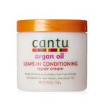 كريم يترك على الشعر لإصلاح التلف وترطيب الشعر بزيت الأرغان 453 جم – Cantu Argan Oil Leave-In Conditioning Repair Cream
