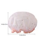 Double Layer Waterproof Shower Cap for Women – Shower Cap (Color May Vary)