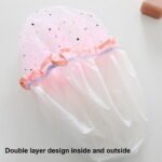 Double Layer Waterproof Shower Cap for Women – Shower Cap (Color May Vary) - Image 2